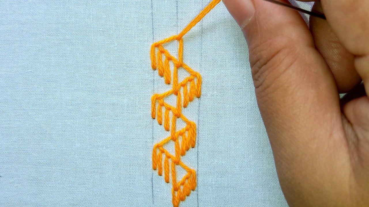 basic embroidery | hand embroidery border design # 45