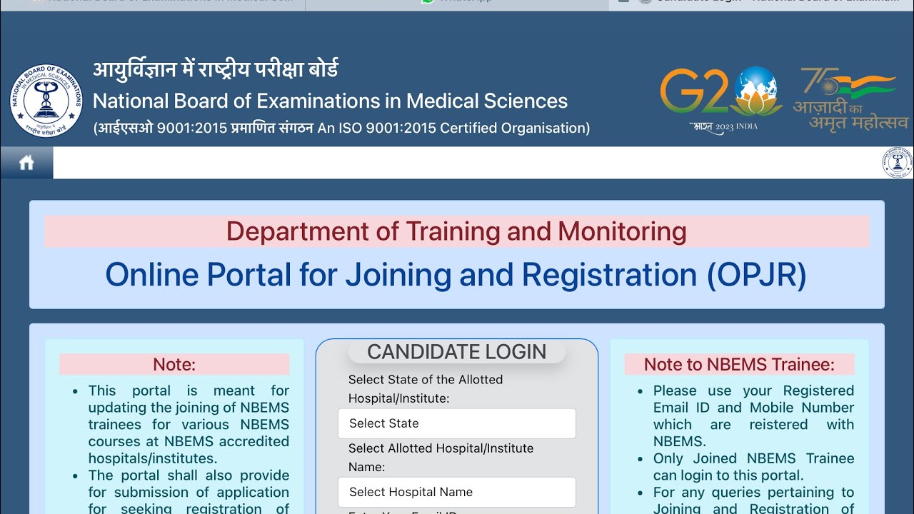 Neet pg 2023 OPJR for DNB/DIPLOMA/DRNB/FNB complete information by Dr.Naveen