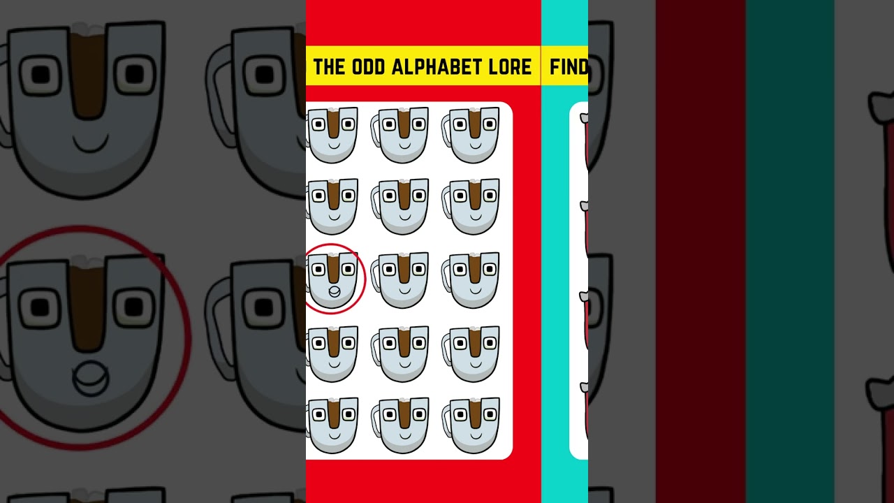 Spot the odd Alphabet Lore Ep.2 #shorts #alphabetlore