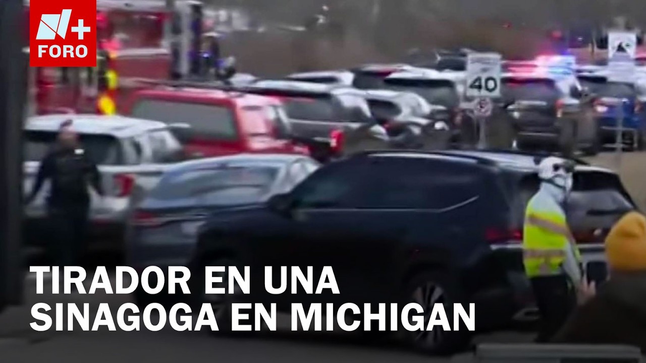 Atropellamiento y reporte de tirador activo en sinagoga en West Bloomfield, Michigan
