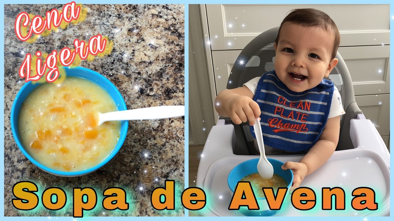 Sopa de Avena para bebés de 6 meses en adelante | Cena ligera para bebés | Cena fácil para bebés