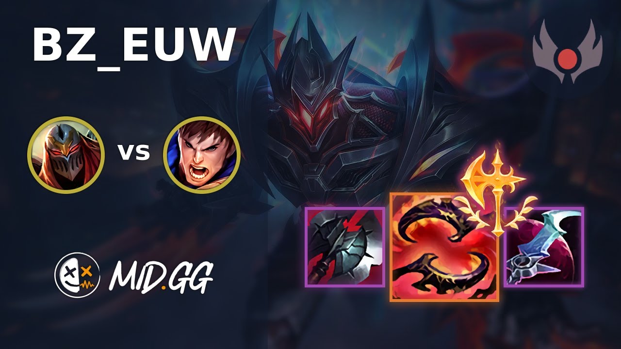 MID.GG: [ BZ_EUW ] Zed MID vs Garen | EUW GRANDMASTER | LOL Season 2025