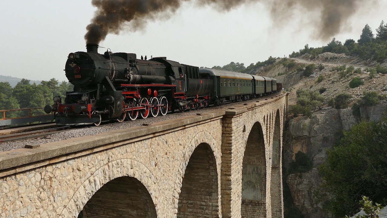 4K: TCDD Steam at James Bond Skyfall Bridge - Gavurdere-Viadukt - Varda Köprüsü