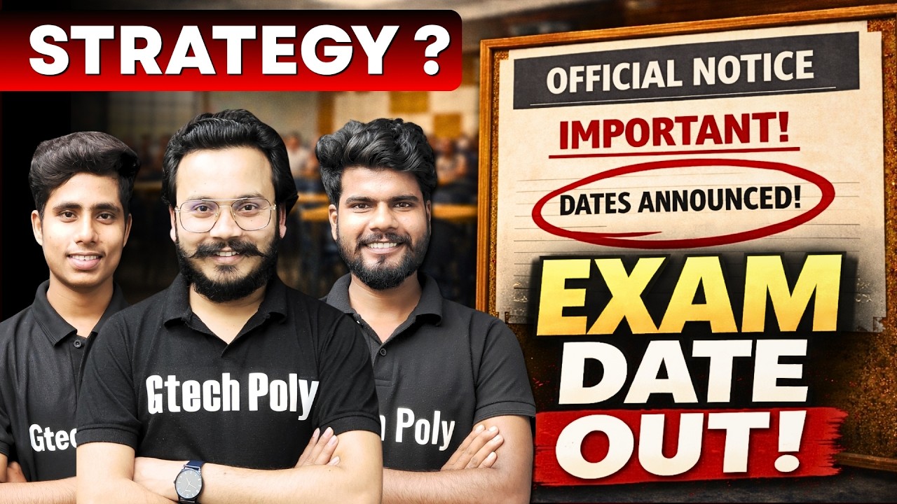 🔥Exam Date Out | BTEUP 2026 | Gtech Poly