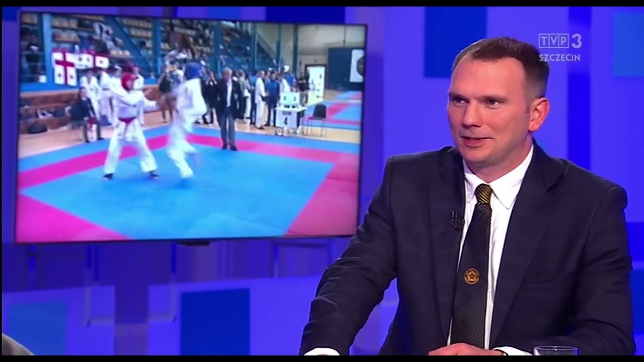 Prezes Paweł Bombolewski w TVP Szczecin o organizacji Mistrzostw Europy w Karate IKU - Szczecin 2025