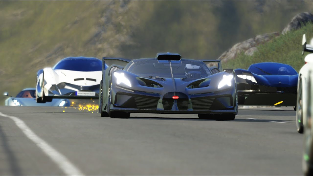 Bugatti Bolide vs Hypercars at Highlands