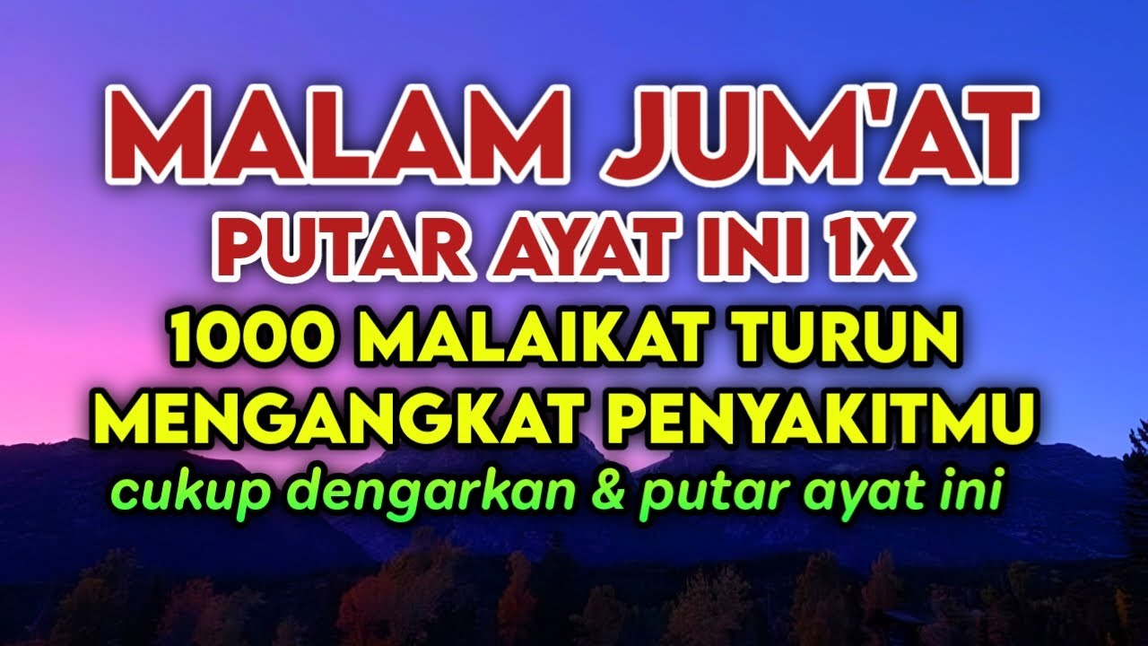 MALAM JUMAT SPESIAL SYA'BAN🤲PE NYAKIT DI TUBUHMU SE MBUH HARI INI JUGA, ASAL SANGGUP PUTAR 3 MENIT❗