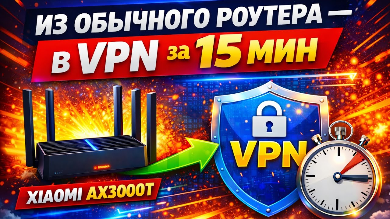 ПРЕВРАЩАЕМ РОУТЕР В VPN: Xiaomi AX3000T + OpenWrt + Podkop