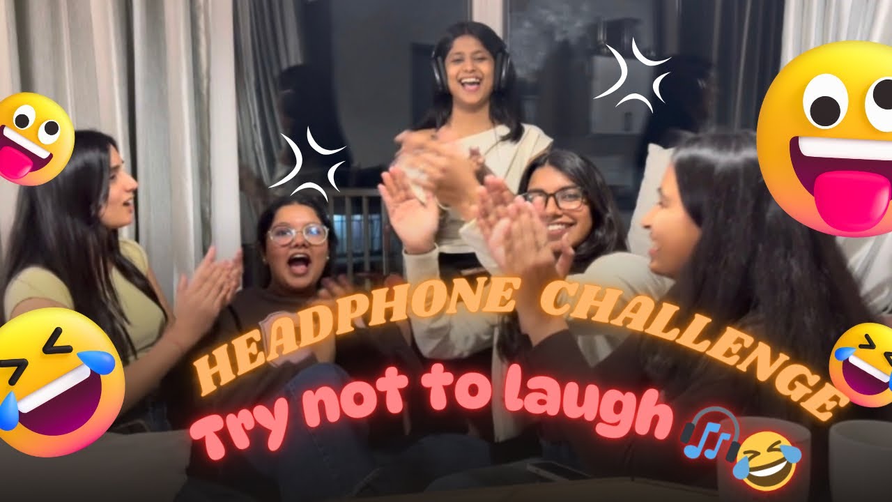 Funniest Headphone Challenge Ever (Non-Hindi Friend 😂) #trendingvideo #funnychallenge #viralvideo 