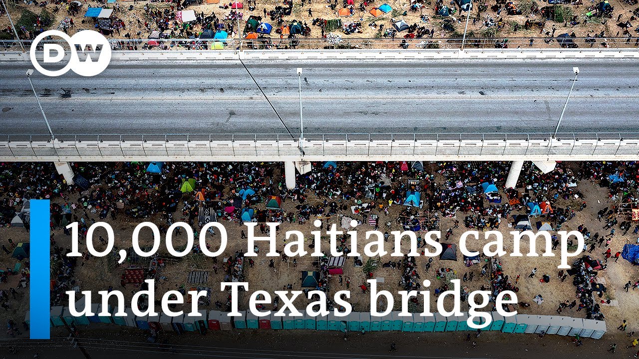 Thousands of Haitian migrants cross US border in Texas | DW News