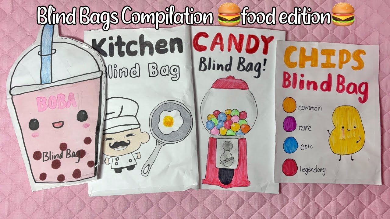 🍫paper diy🍫 Blind Bags Compilation | FOOD EDITION | ASMR | applefrog