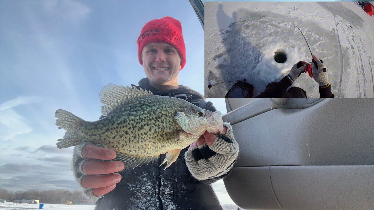 Breaking down Break-line Crappies after a cold front!! 