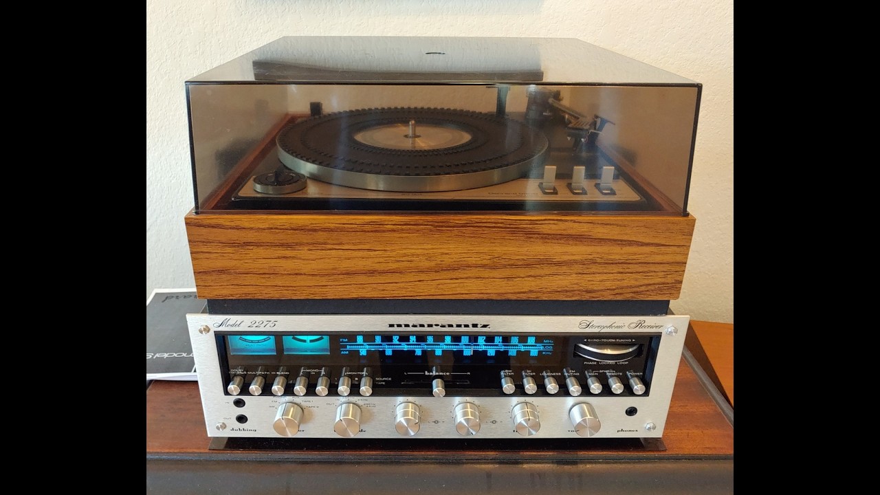 Vintage Garrard 990B Transcription Stacking Turntable. Restored w both spindles. Ortofon OM 3E. DEMO