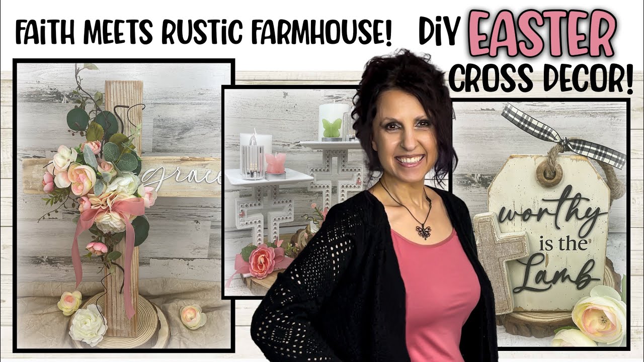 Rustic Farmhouse Elegance: DIY Easter Cross Decor For Your Home! | DIY Easter Crafts 2025
