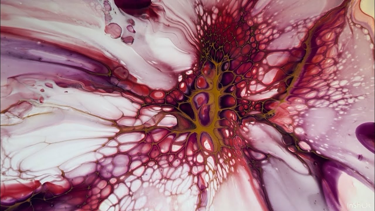 590 - Deconstructed Bloom? | #acrylicpainting #sheleeartstyle #colourarte #paintpouring #bloom