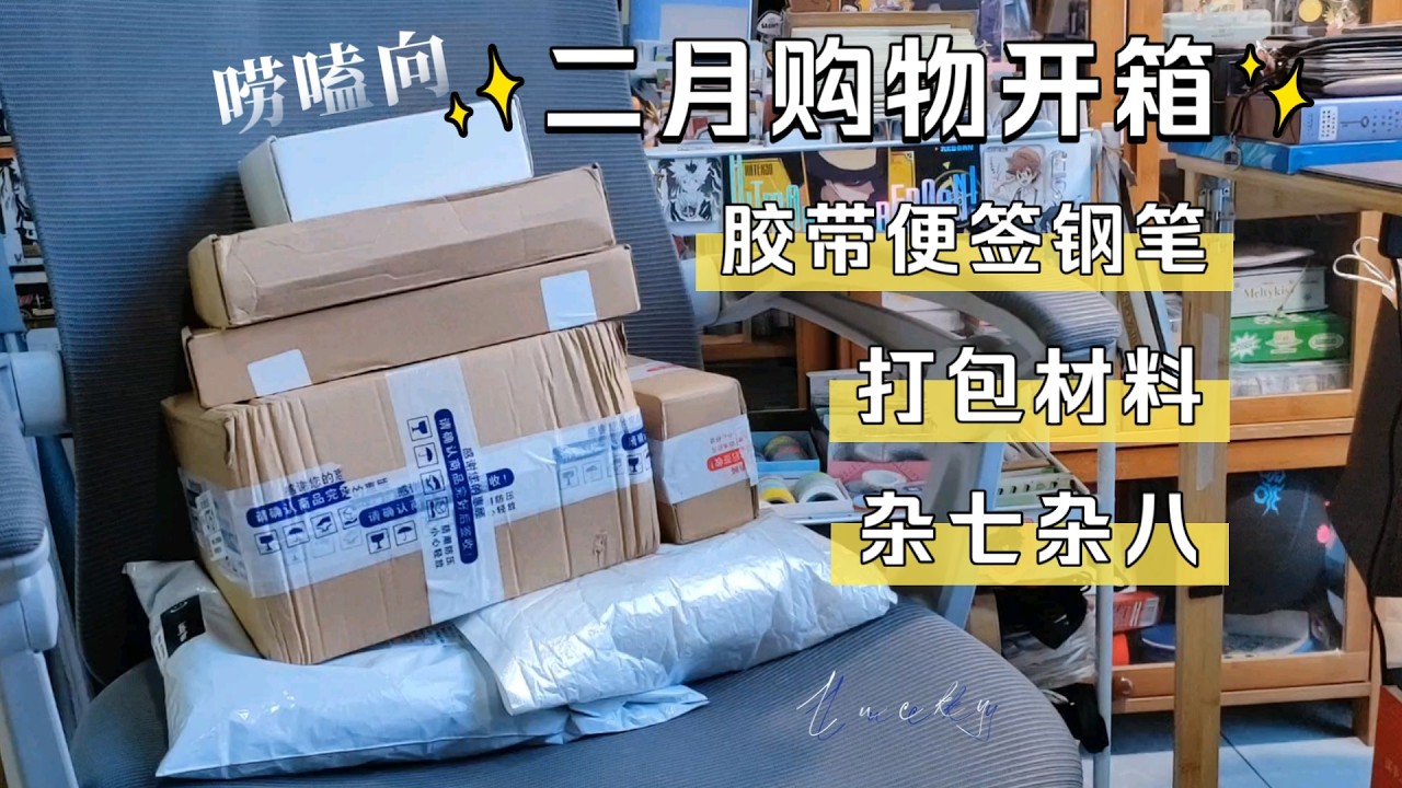 【Lucky's 手帳】二月購物開箱┇手帳素材與包裝材料