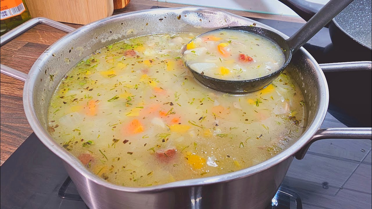 Старинный суп Бромбачка! Чешский картофельный суп! Вкусный чешский суп!