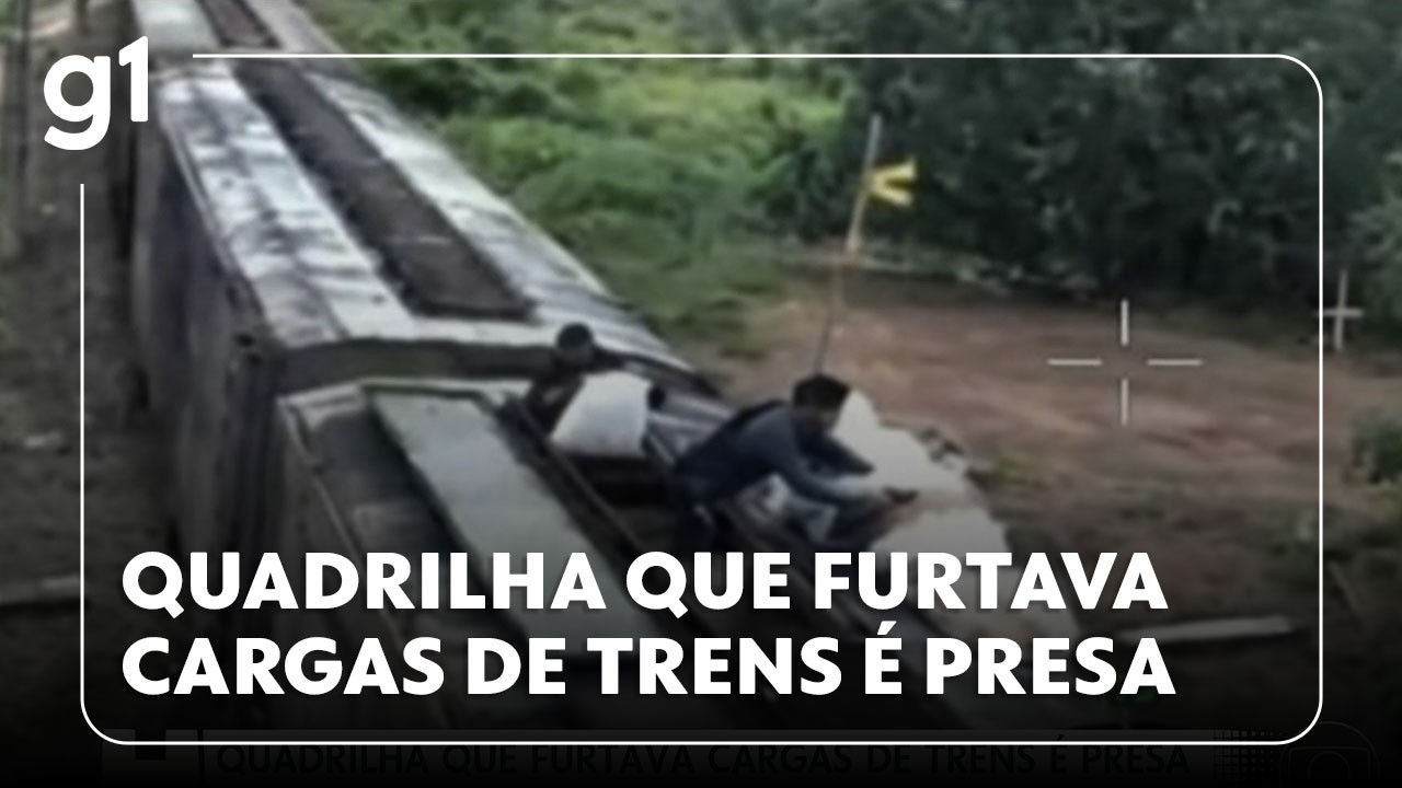 Jornal Hoje: Polícia de SP prende quadrilha que furtava carga de trens em movimento