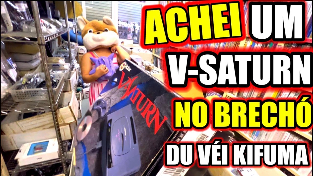 ENCONTREI UM RAR&Iacute;SSIMO V SATURN NO JAP&Atilde;O! TESTE AO VIVO DOS CONSOLES JUNK! 😱🎮
