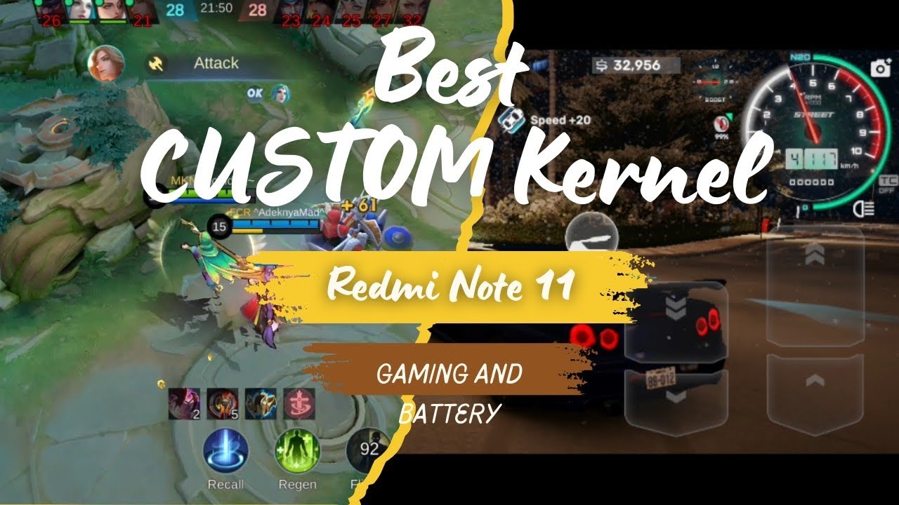 Best Custom Kernel For Redmi Note 11 ?? || Benchmark, Gaming, And Battery.