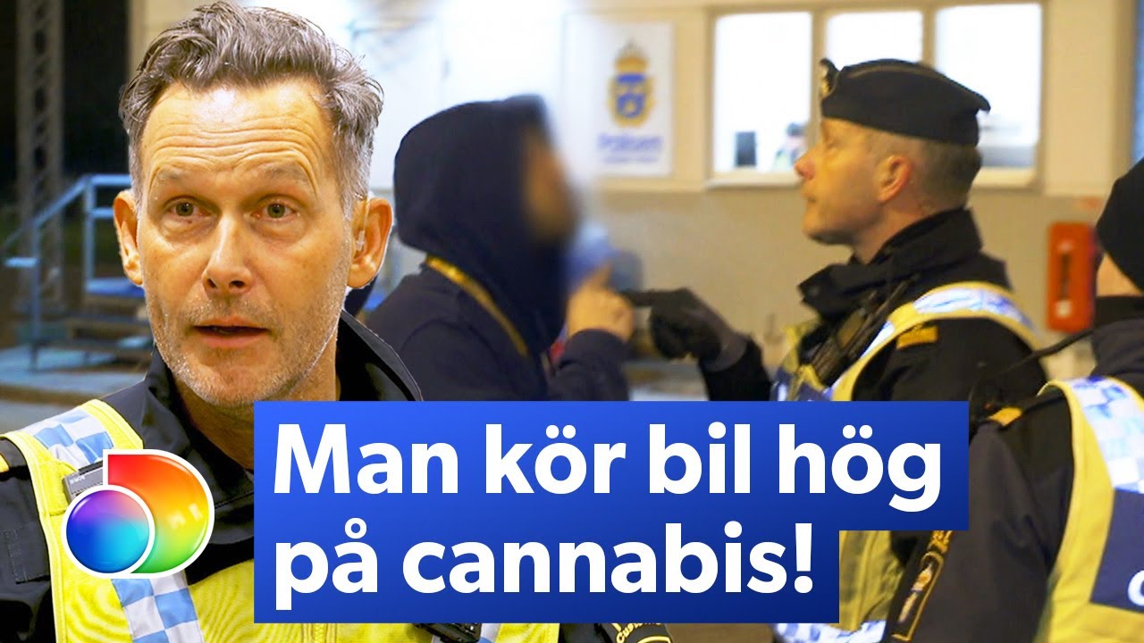 Man blir aggressiv n&auml;r tullen hittar cannabis i hans bil | Gr&auml;nsbevakarna Sverige | discovery+