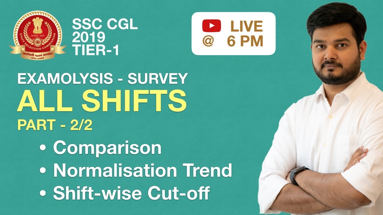 Examolysis P2 - SSC CGL 2019 Tier 1 Cut-Off Marks Shift Wise