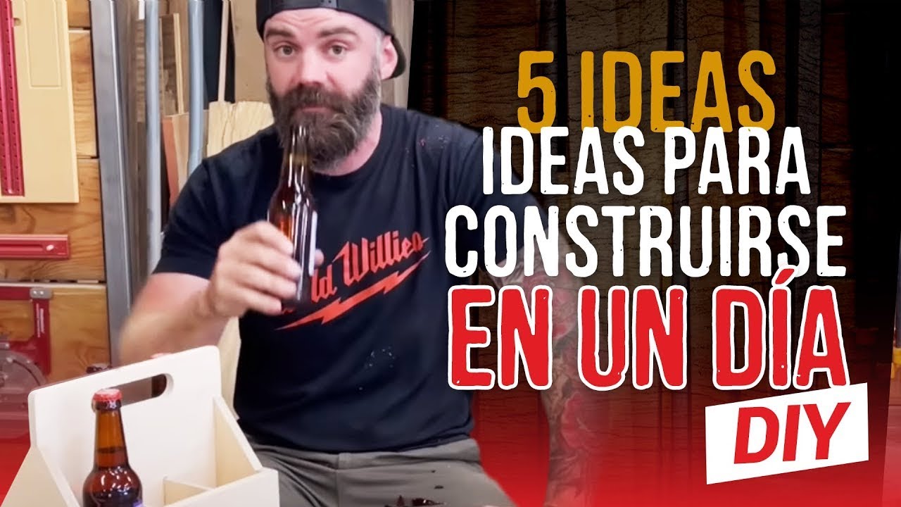 Cinco proyectos sencillos de carpinter&iacute;a || Ideas para construir en un d&iacute;a