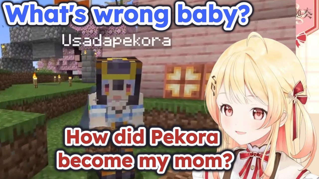 Kanade wondering how Pekora became her mom