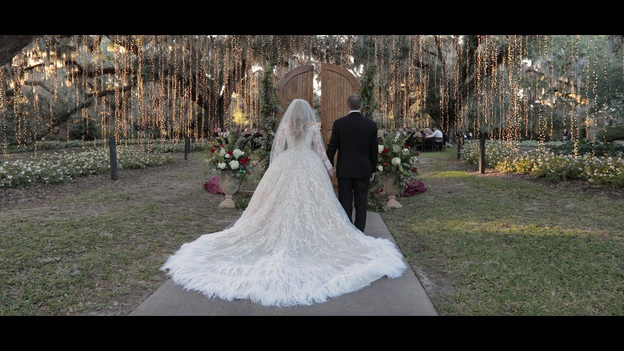 EPIC Bridal Entrance During Fairytale Winter Wedding | Alex & Mary Grace
