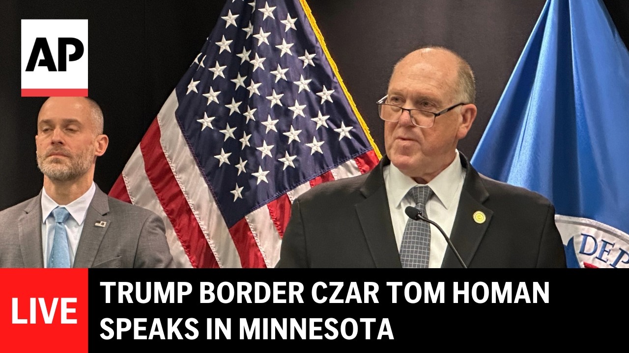 LIVE: Trump border czar Tom Homan speaks in Minnesota