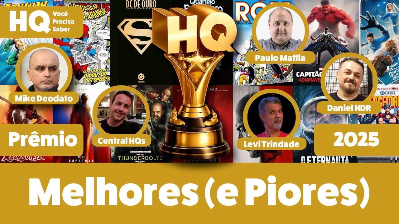 Prêmio Melhores (e Piores) do HQ 2025 | quadrinhos clássicos, filmes e séries