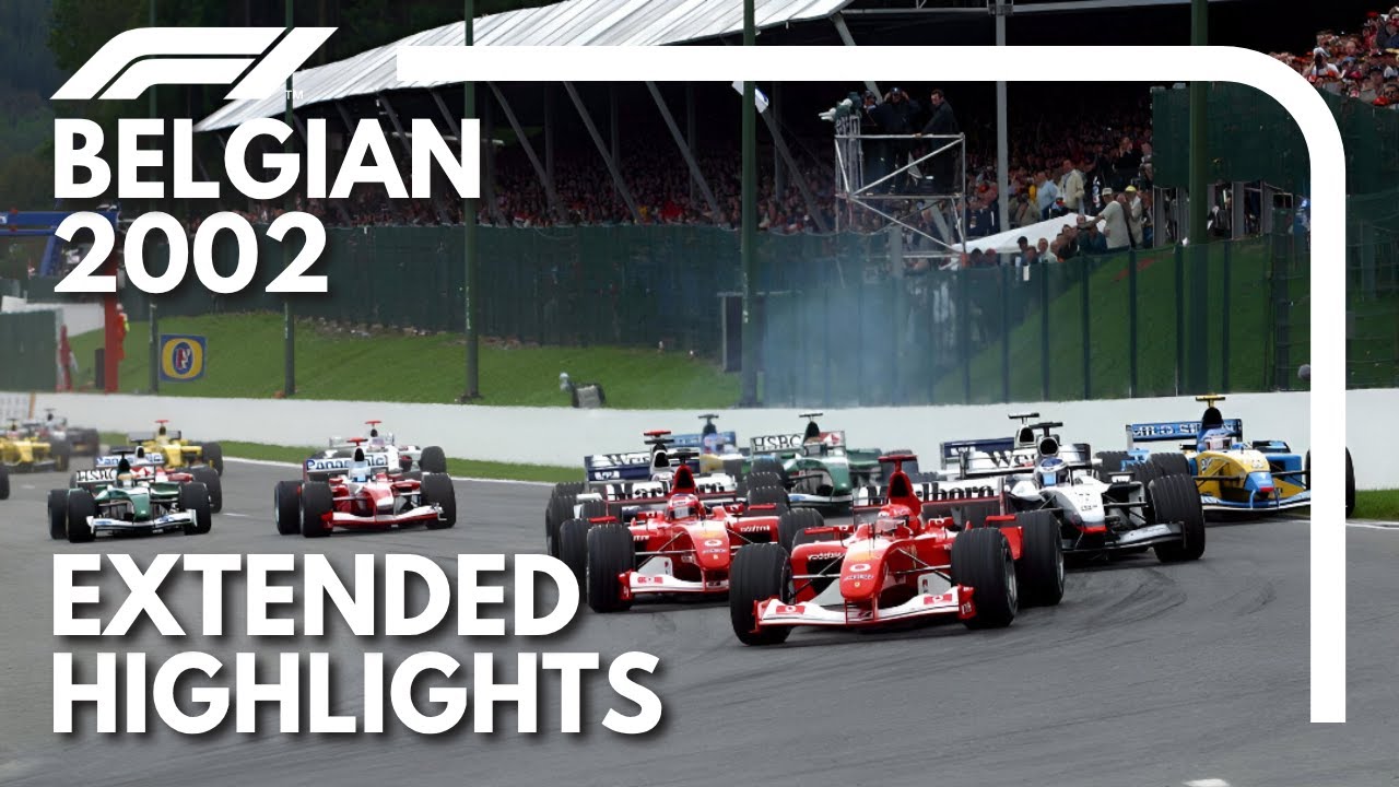 Formula 1 2002 Belgian Grand Prix Extended Highlights