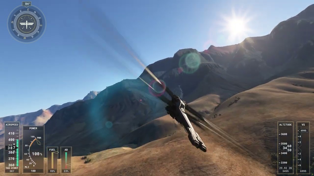 Microsoft Flight Simulator Dune Expansion - Royal Atreides Ornithopter Grand Canyon Flight