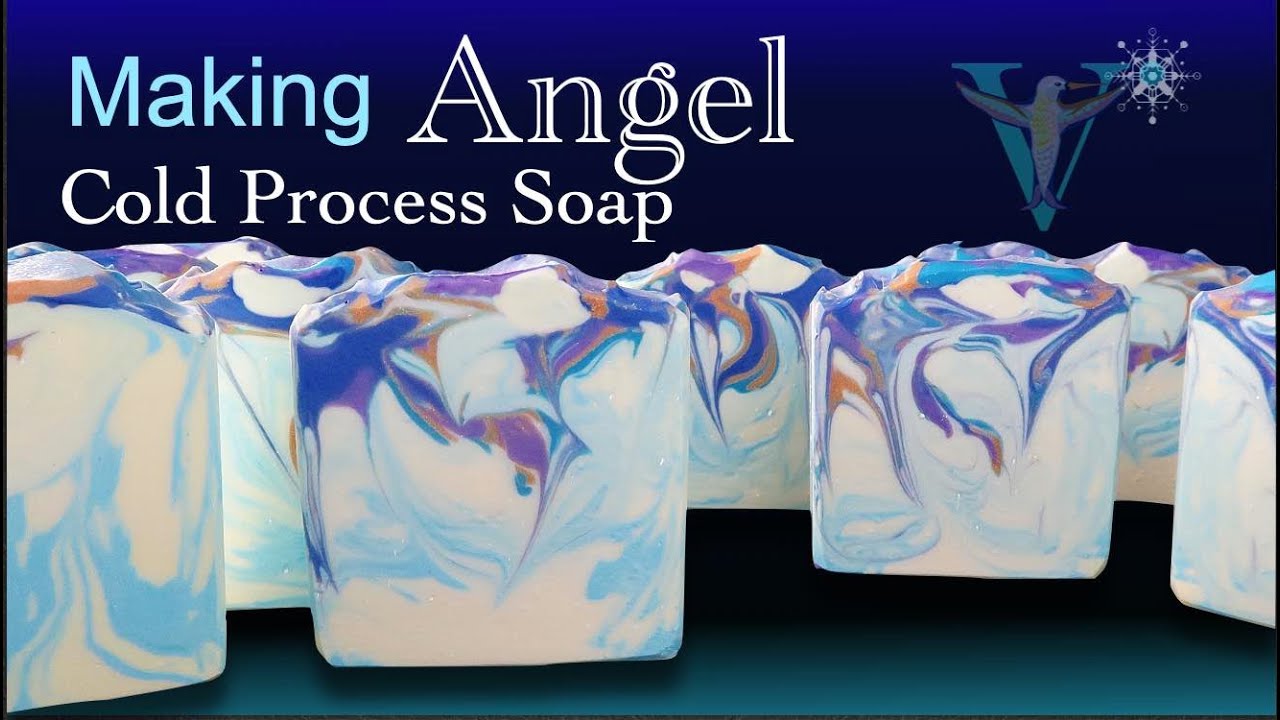 Making Angel cold process soap, plus how I mix my micas