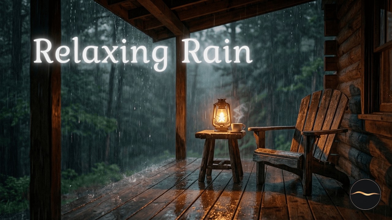 Relaxing Rain on the Porch ☕ Cozy Rain Sounds for Sleep & Relaxation (2 Hours)