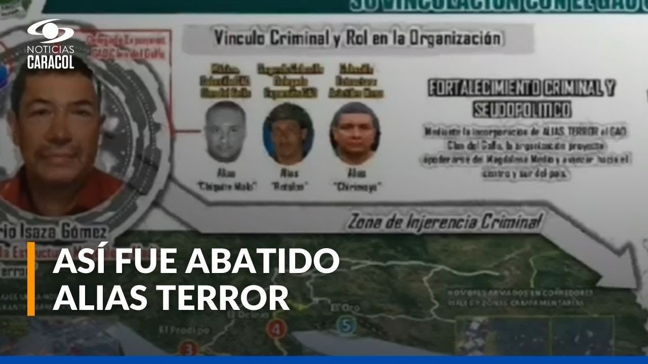 Alias Terror, uno de los principales líderes del Clan del Golfo, cayó gracias a megaoperativo