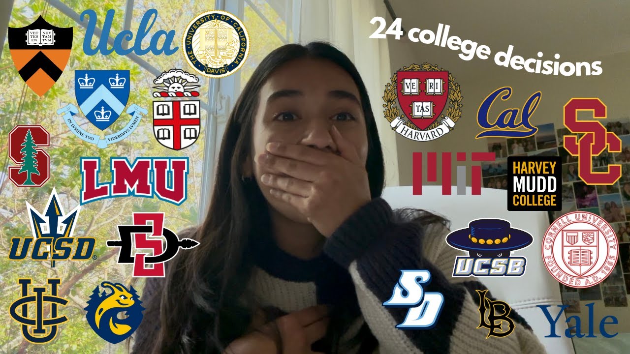 COLLEGE DECISIONS REACTIONS (ivies, UCs, stanford, T20s + more!)