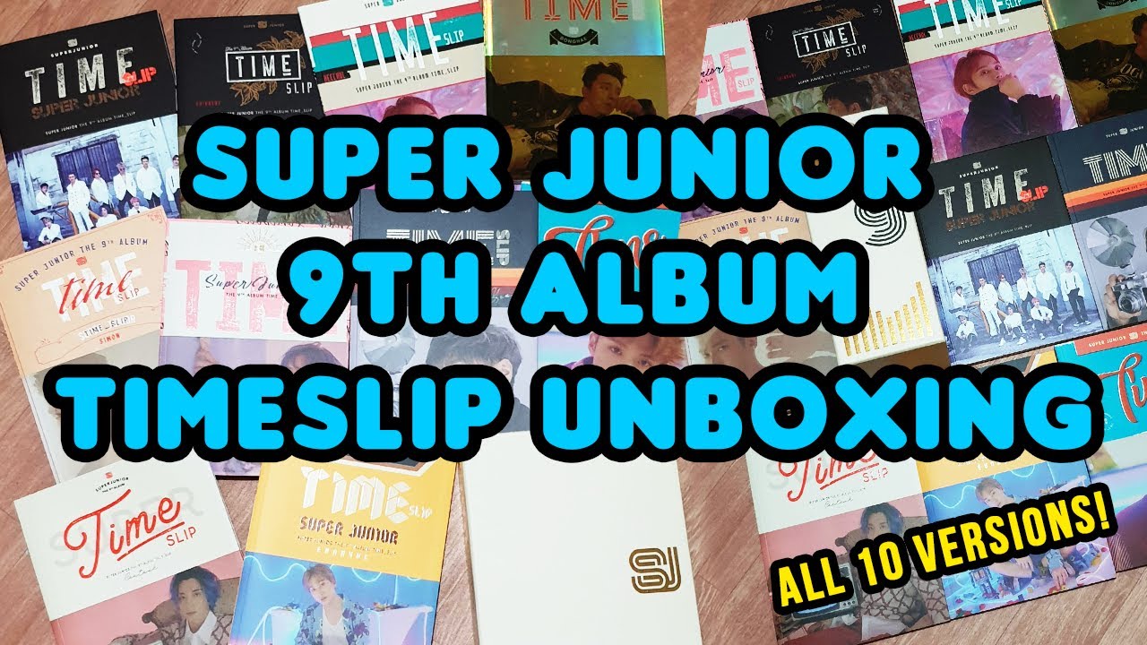 Super Junior 9th Album TIMESLIP Unboxing - ALL VERSIONS!