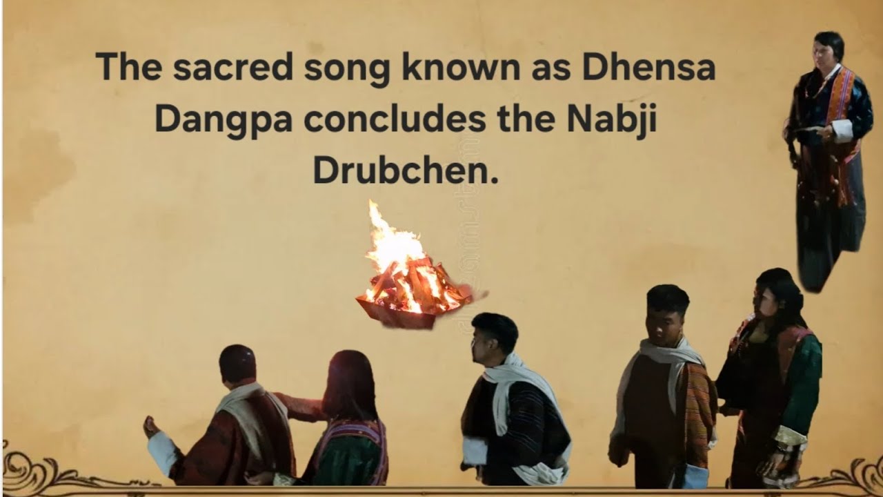 The sacred song known as Dhensa Dangpa concludes the Nabji Drubchen. singer kinley Namgay..8/1/2026