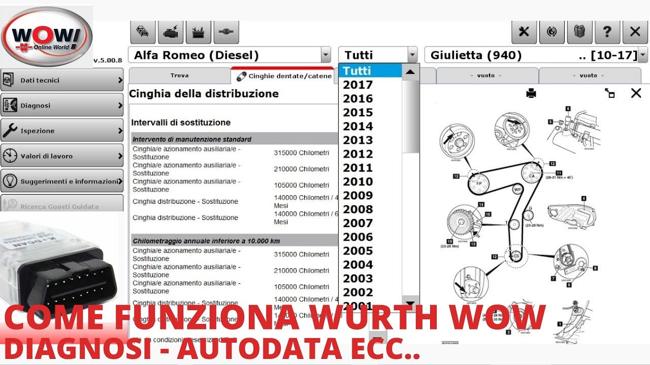COME FUNZIONA IL W.O.W WURTH - AUTO DIAGNOSI EP 1