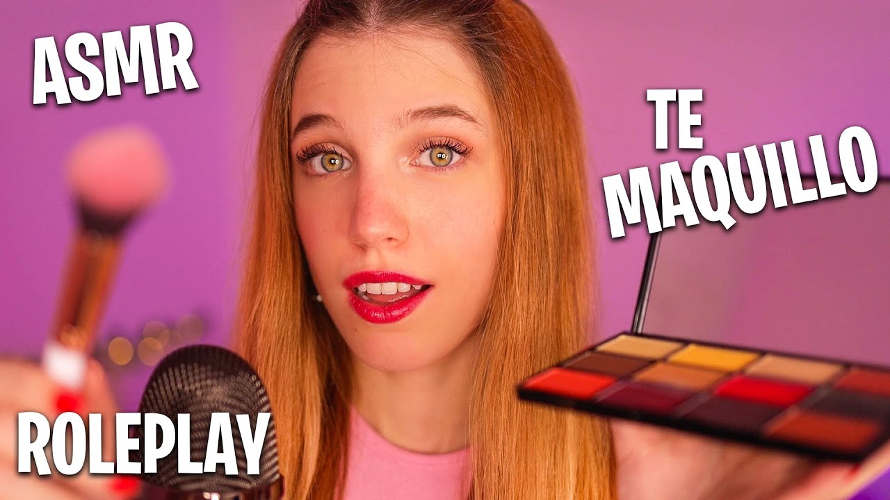 ASMR tu MEJOR AMIGA TE MAQUILLA para tu CITA 💄 ROLEPLAY EN ESPAÑOL TE MAQUILLO 💆🏼‍♀️