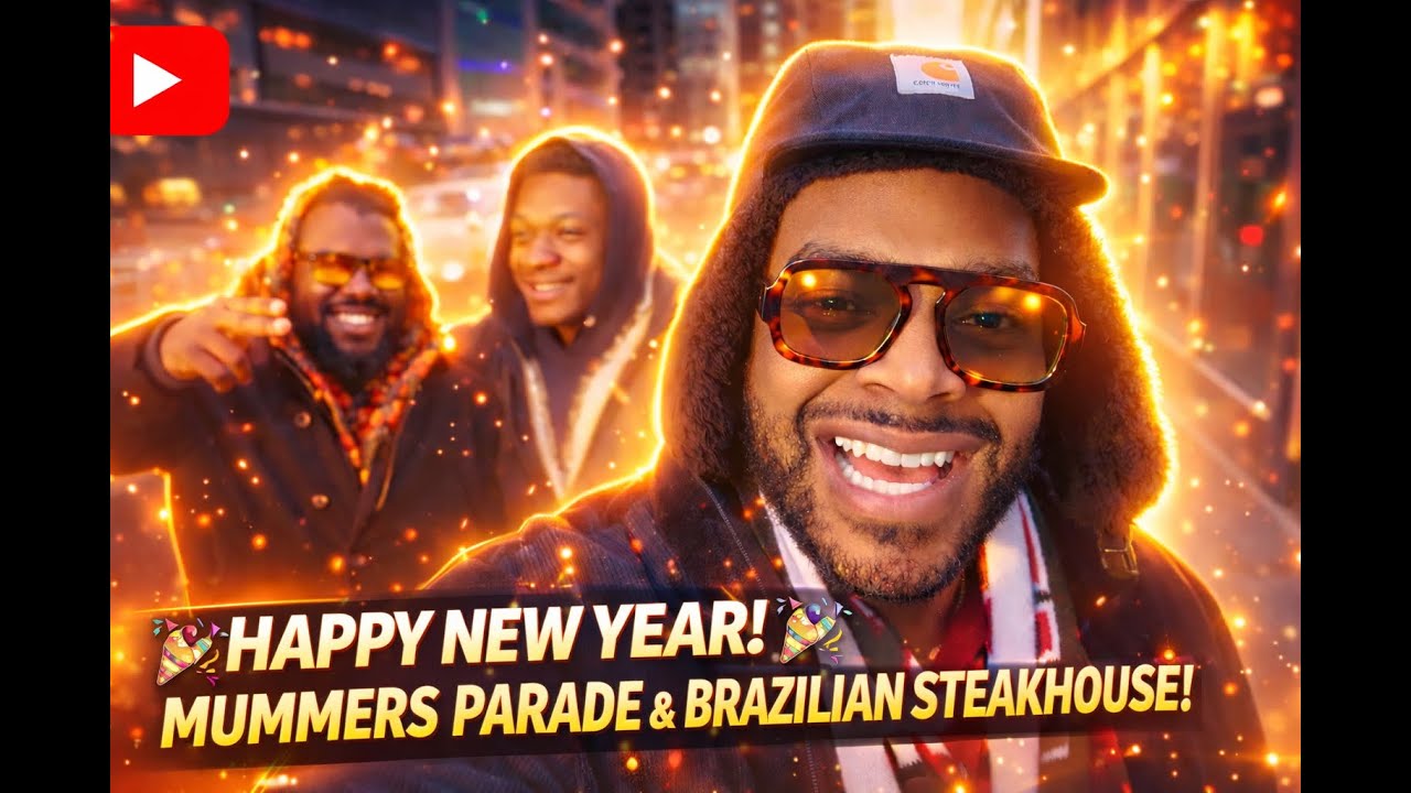Happy New Year from Philadelphia 🎉 | Mummers Parade 2026 + Na Brasa Brazilian Steakhouse