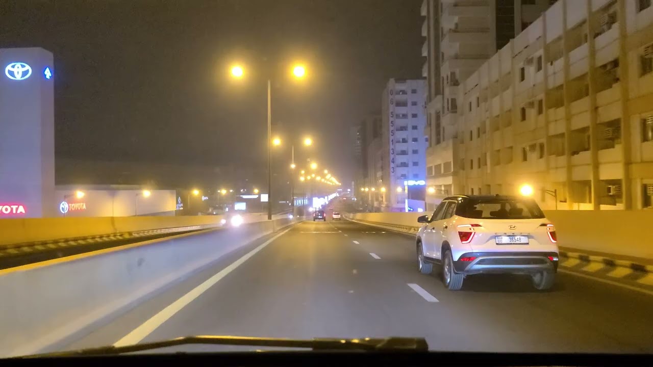 [4K]Dubai's BEST Road Trip 2am Drive Sharjha to Dubai AI AE