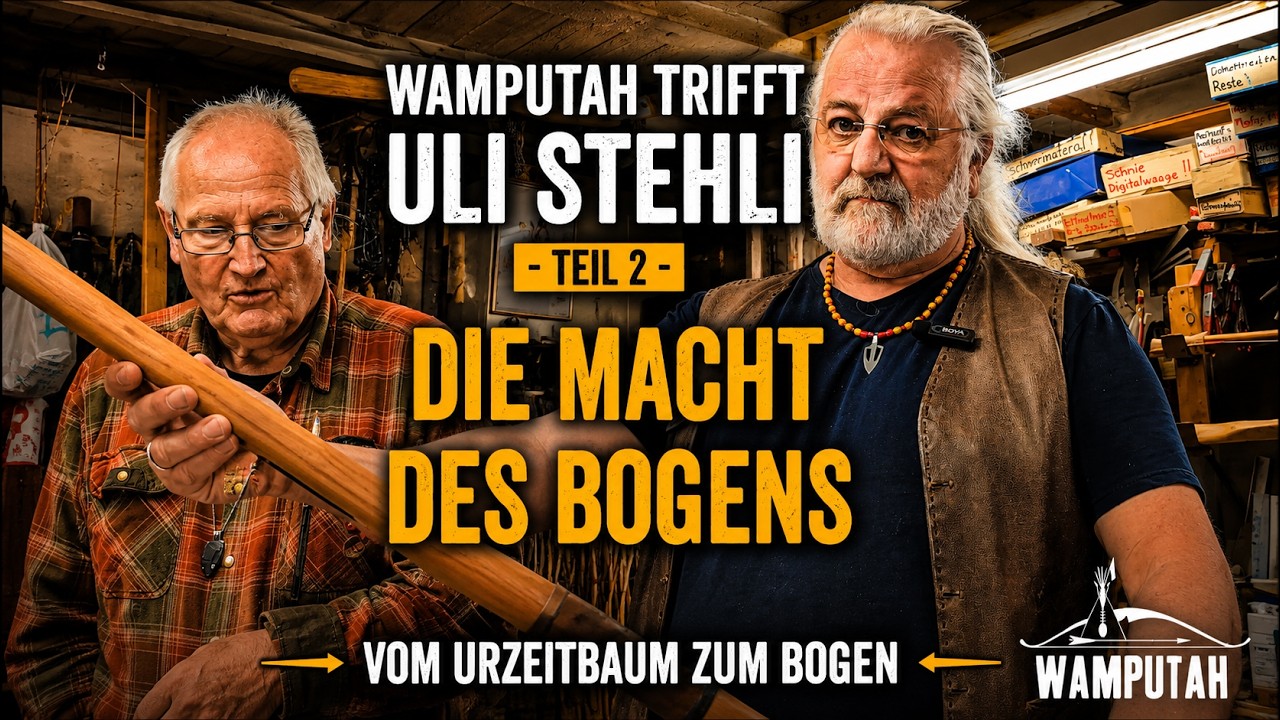 Wamputah trifft Uli Stehli – Teil 2 - Die Macht des Bogens - Vom Urzeitbaum zum Bogen