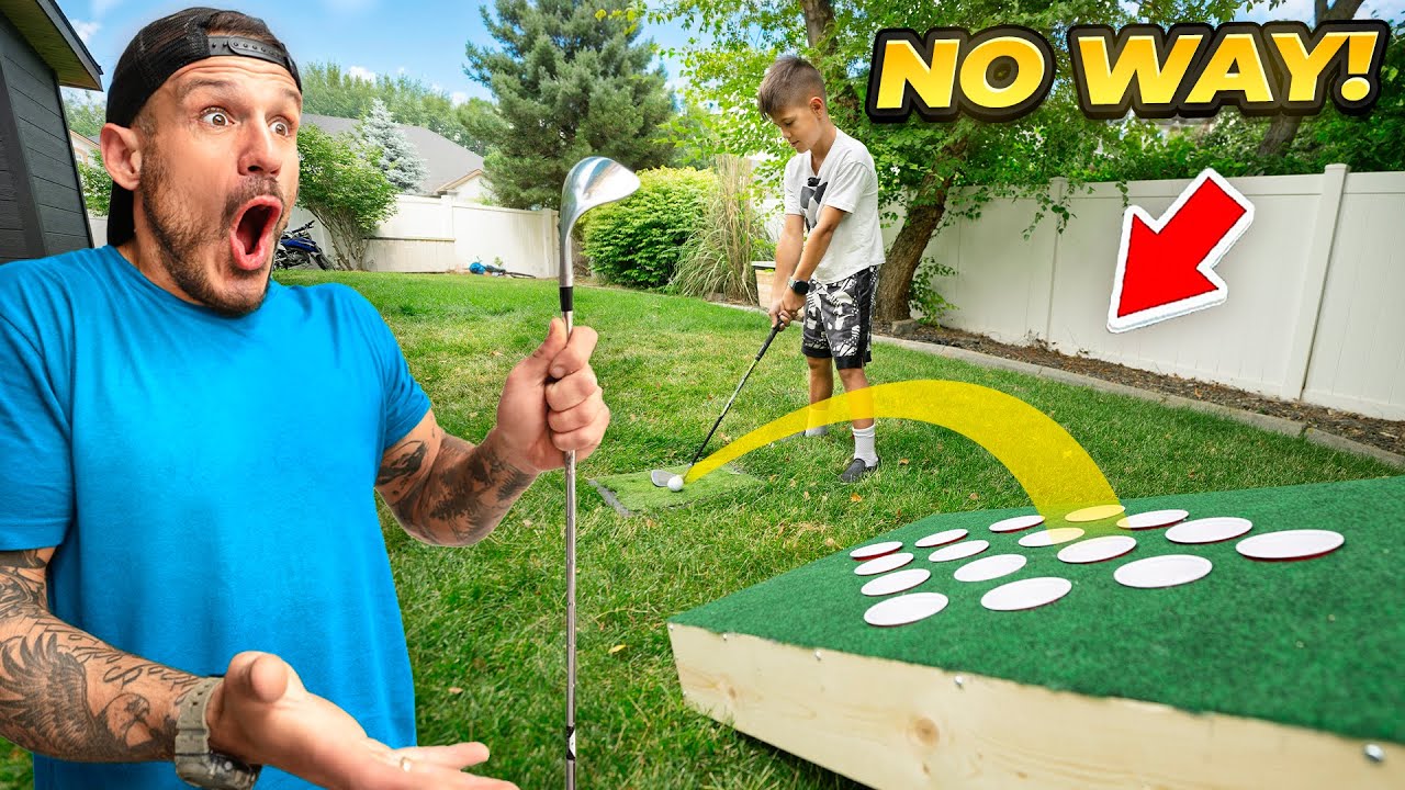We Built DIY Golf Game That will help us go PRO!