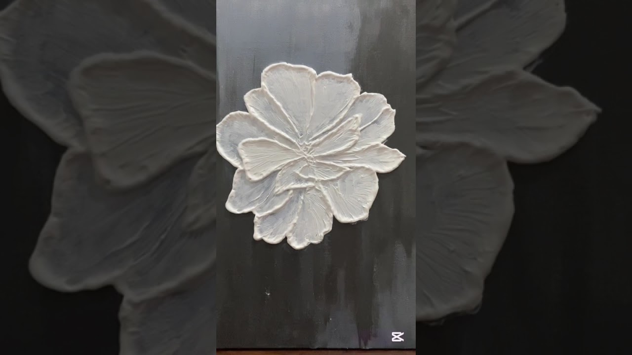 Creating a 3D Textured Flower with Gold Leaf | Step-by-Step
