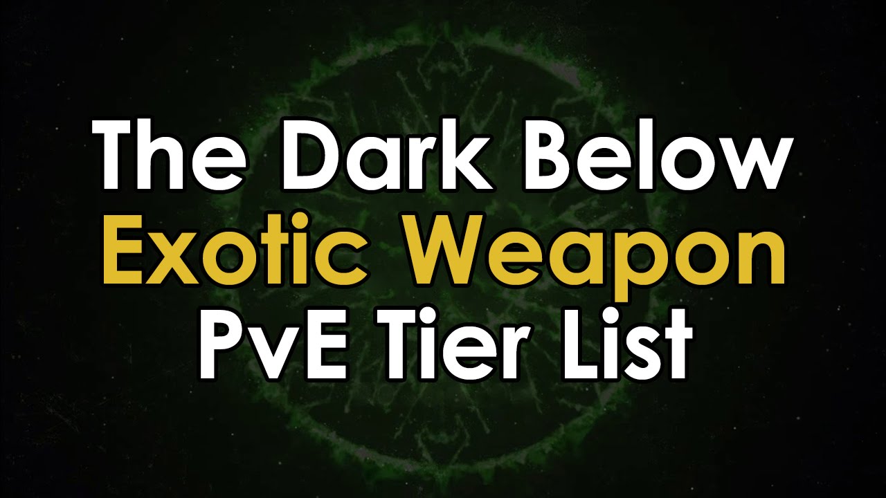 Destiny The Dark Below: Exotic Weapon PvE Tier List (The Best and Worst Weapons)