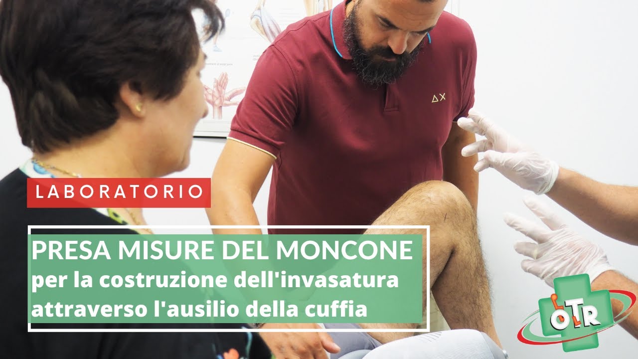 OTR Ortopedia - LABORATORIO - Ottobock - Presa misure moncone con cuffia per costruzione invasatura