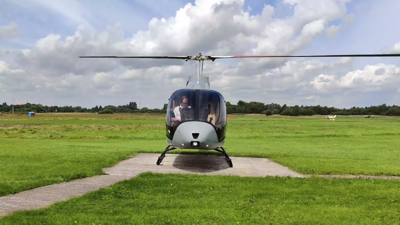 G-DONE Bell 505 Jet Ranger X - Engine Start and Takeoff