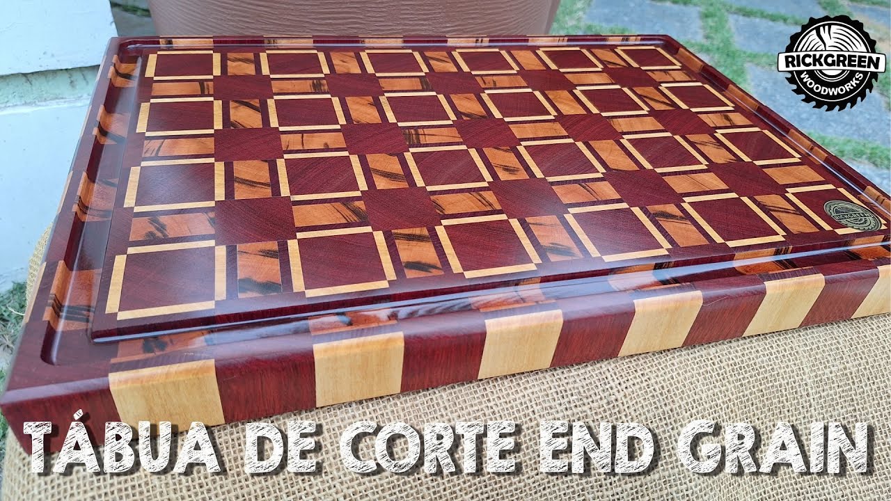 Tábua de Corte End Grain  - Uns dos Designs mais bonitos que já fiz.